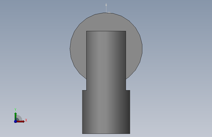 ZE_N22_2_ACTUATOR.SLDPRT 正面视图