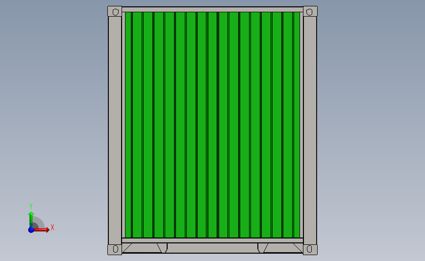 40英尺集装箱模型_SOLIDWORKS 2019_模型图纸下载 – 懒石网