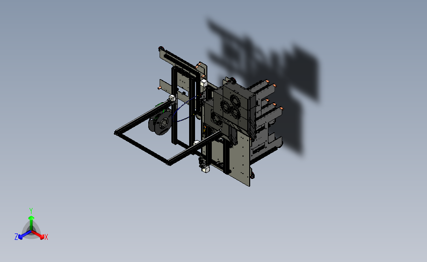 3D打印机带预加热托盘整机带触摸屏
