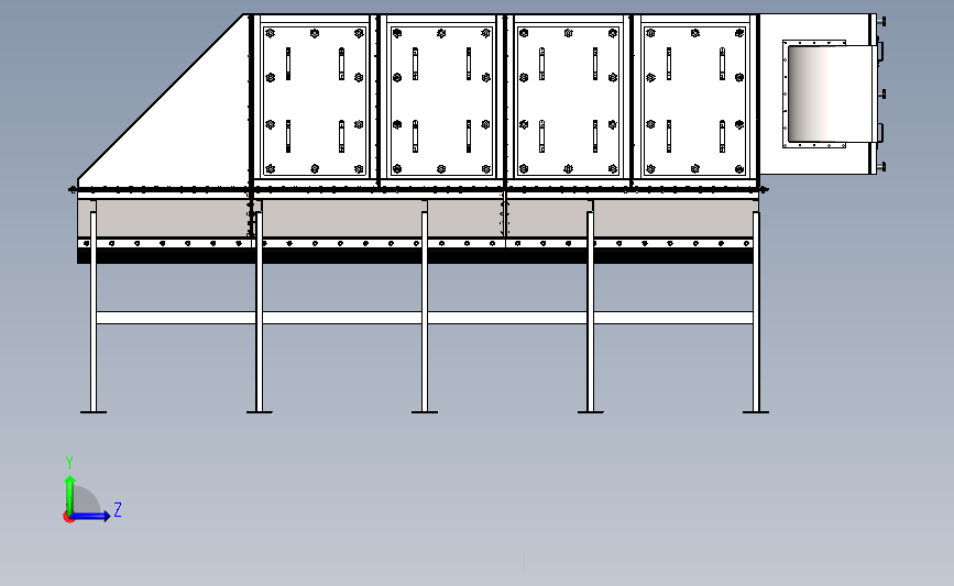local-bag-filter-sbf-l-s-45-40-oh-with-supports-without-the-internals-1 左侧视图
