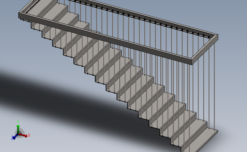 钣金楼梯模型