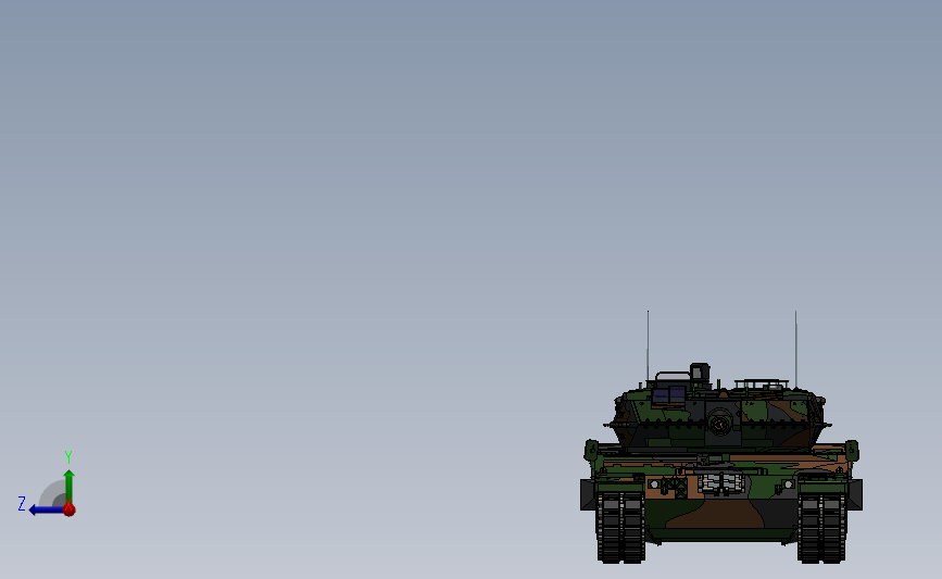豹2A6主战坦克高级模型