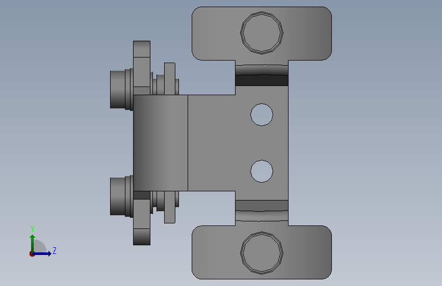 F39_LR2_BACKMOUNT_BRACKET.SLDPRT 左侧视图