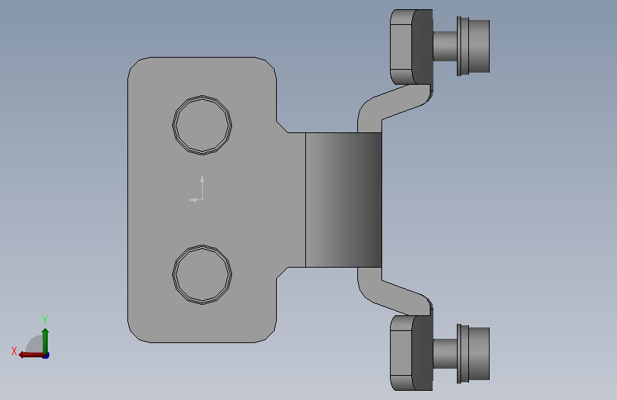 F39_LR2_BACKMOUNT_BRACKET.SLDPRT 背面视图