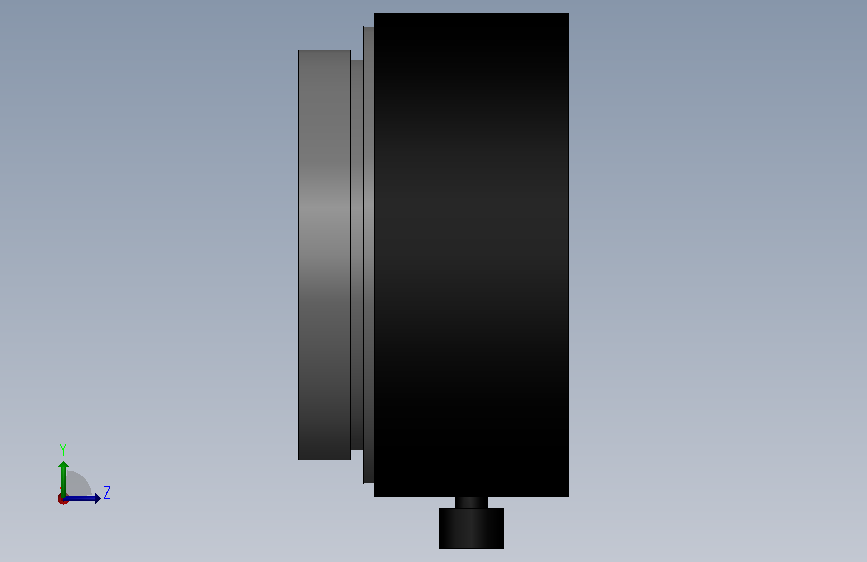 FZ_LEH5_BASE.SLDPRT 左侧视图