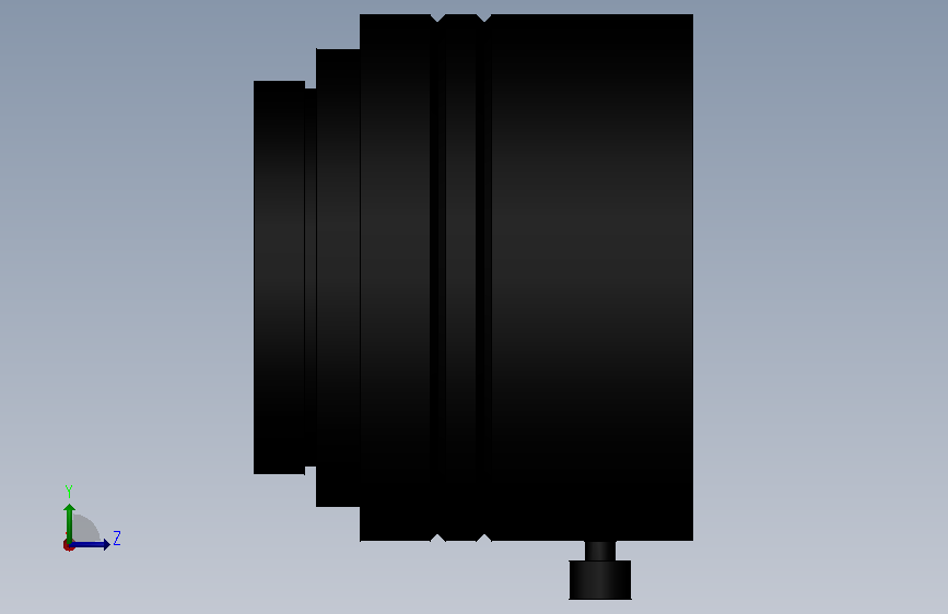 FZ_LEH8_BASE.SLDPRT 左侧视图