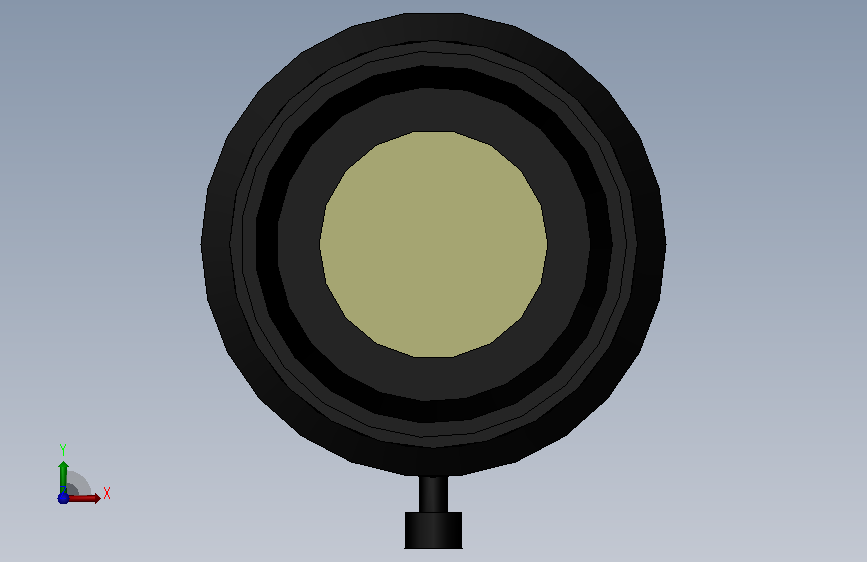 FZ_LEH12_LENS.SLDPRT 正面视图