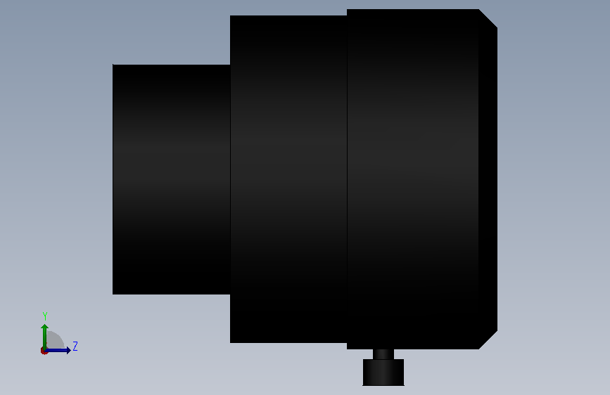 FZ_LEH16_LENS.SLDPRT 左侧视图