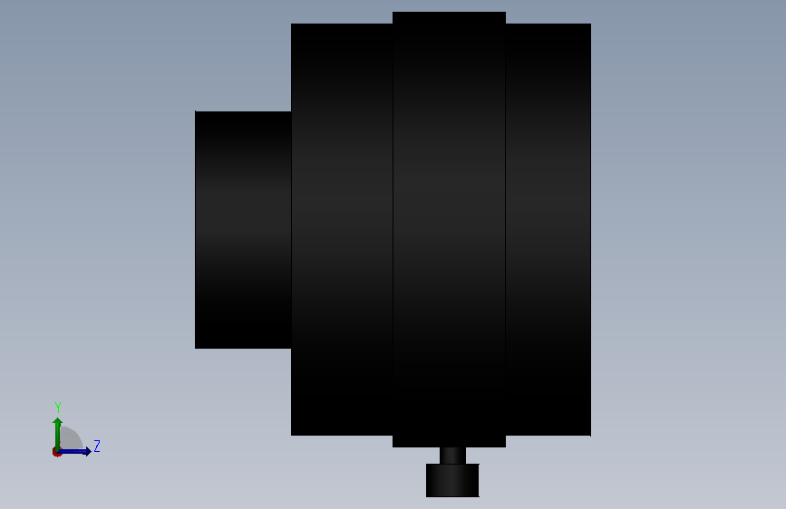 FZ_LEH35_LENS.SLDPRT 左侧视图