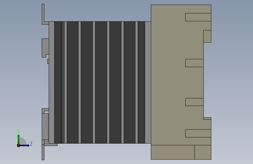 G3PF_225B_CTB_BASE.SLDPRT 左侧视图