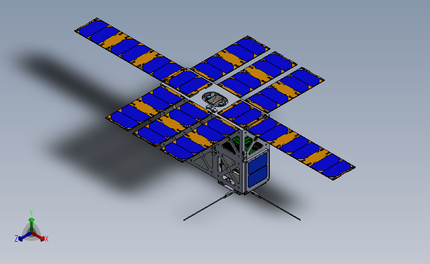 6U CubeSat卫星SolidWorks