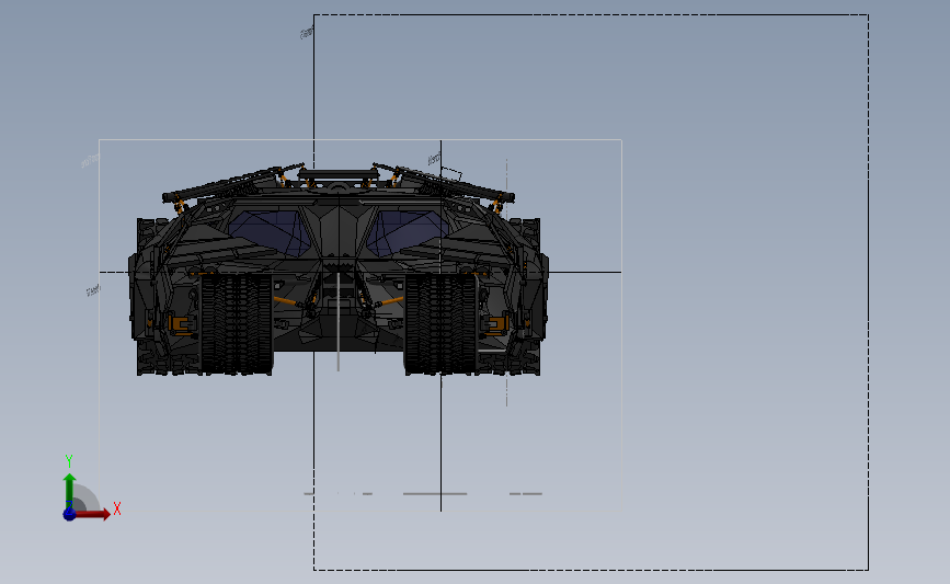 BATMAN TUMBLR蝙蝠侠蝙蝠车精细模型_SOLIDWORKS 2017_模型图纸下载 – 懒石网