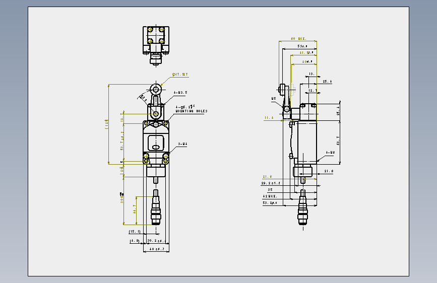 WLGCA2_55LD_M1GJ.SLDDRW 正面视图