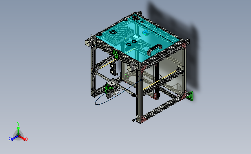 XY 3D 打印机 350x350mm尺寸