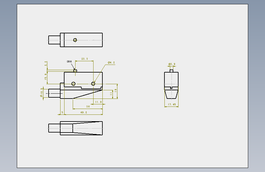 Z_15G55_M19L.SLDDRW 正面视图