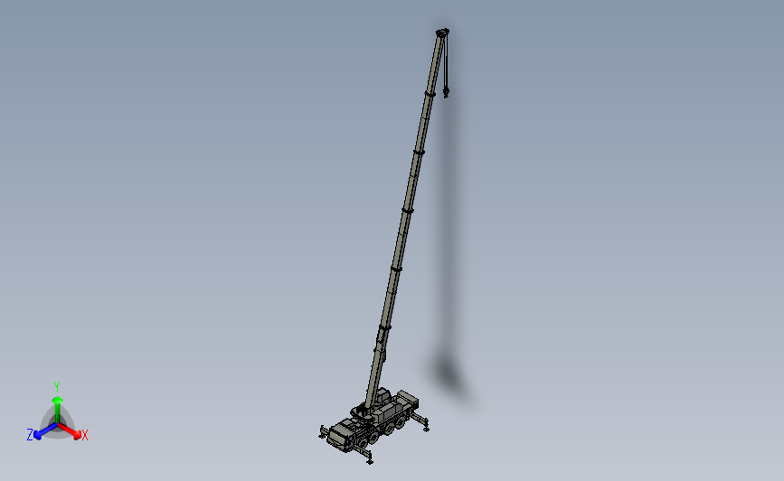 大长度移动式起重机Libherr1090 3D