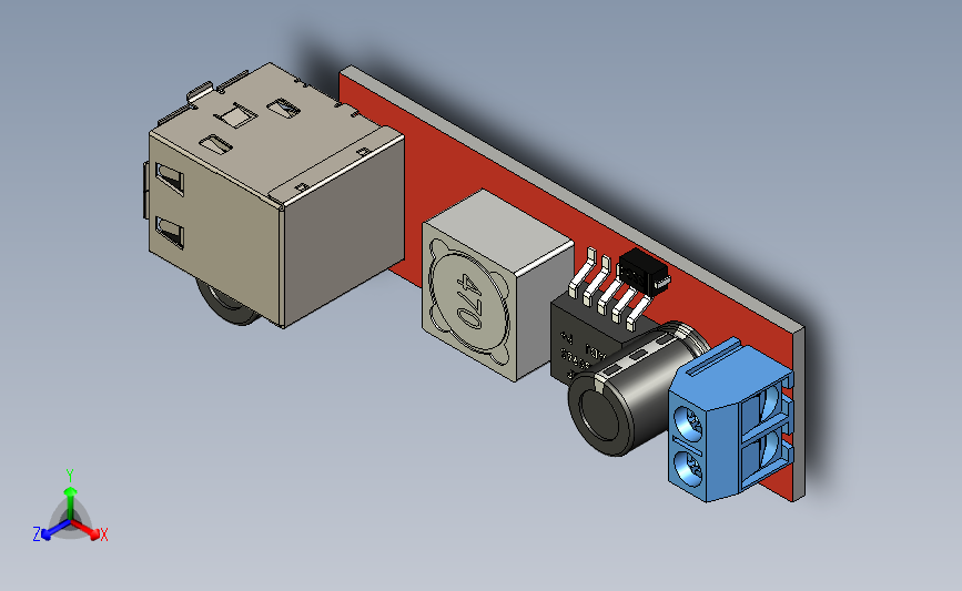 LM2596 上的 DC 6V-40V 转 5V 3A 双 USB 充电 DC-DC 降压转换器模块