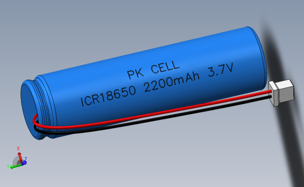 锂离子圆柱电池3.7v 2200mAh