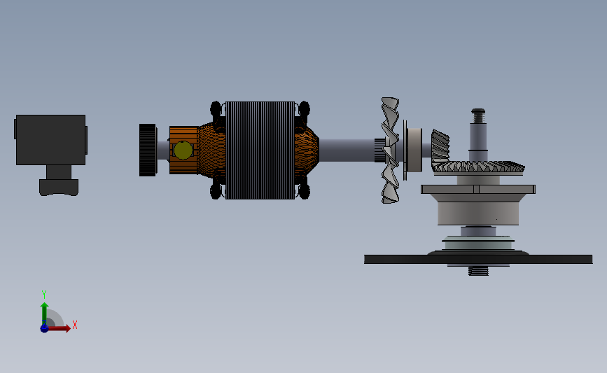 380w 11000rpm角磨机超精细模型包括内部详细模型_SOLIDWORKS 2016_模型图纸下载 – 懒石网