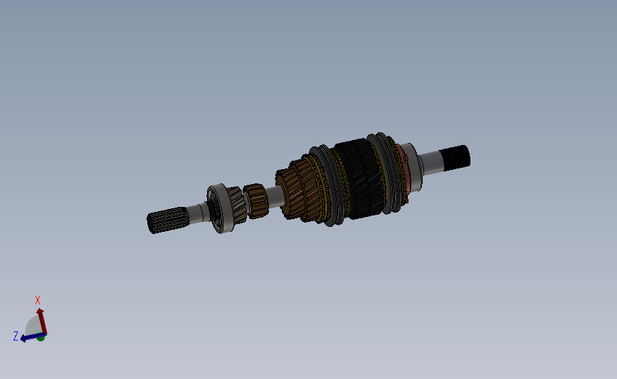 变速箱和离合器完整模型SolidWorks
