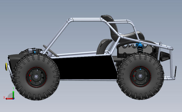 带有 v6 引擎的 PUBG ATV 越野车