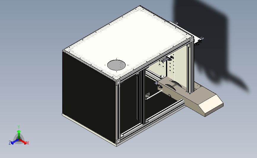 封闭式3D打印机完整模型