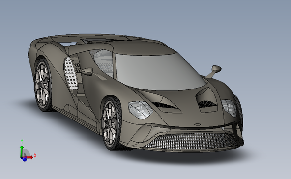 福特GT16超级跑车SolidWorks