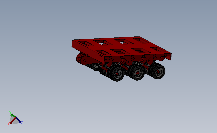 荷兰自推进模块化运输车SPMT_SOLIDWORKS 2020_模型图纸下载 – 懒石网