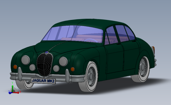 捷豹马克 2mark2英式轿车 SolidWorks