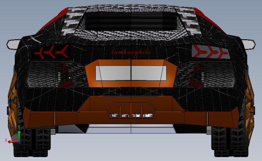 兰博基尼 Aventador LP 700超级跑车_SOLIDWORKS 2017_模型图纸下载 – 懒石网