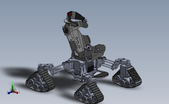 全地形 4x4 关节式轮椅