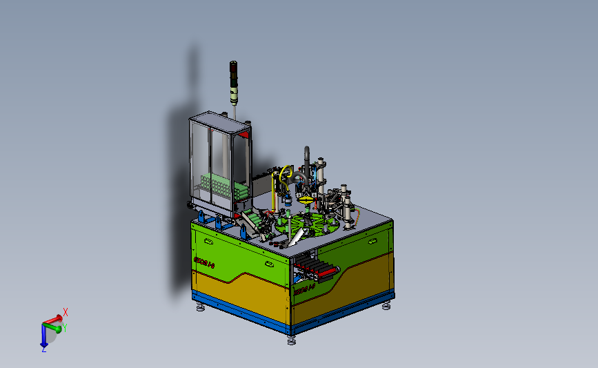 全自动软管灌装封尾机SolidWorks