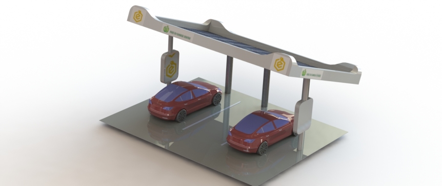 太阳能电动汽车充电站