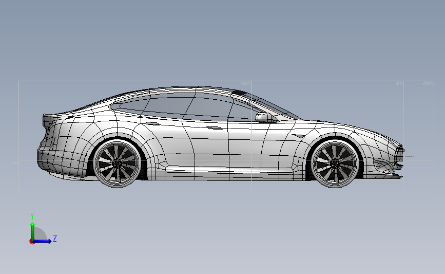 特斯拉模型 S_SOLIDWORKS 2019_模型图纸下载 – 懒石网