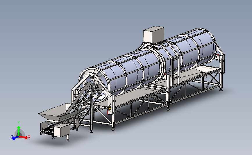 食品原料清洗机SolidWorks