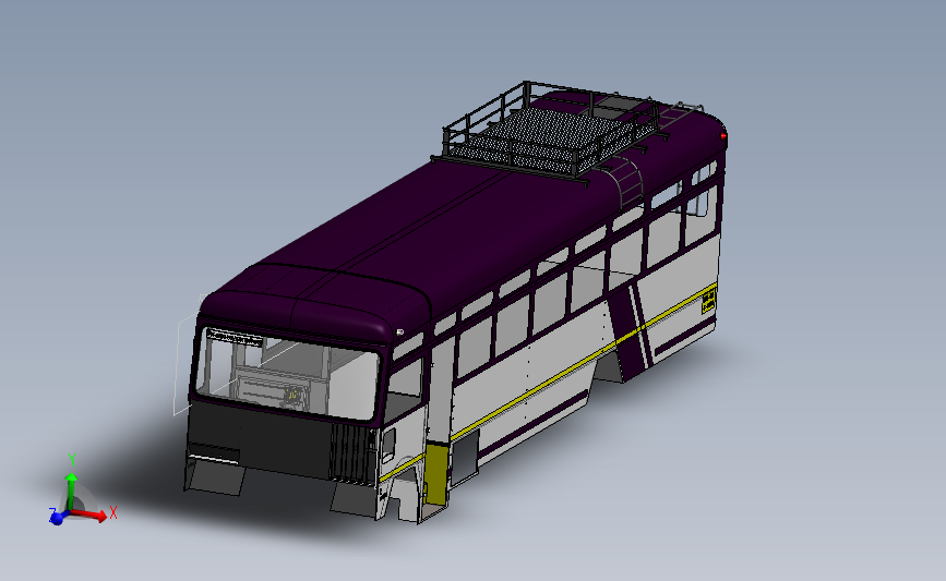 塔塔集团大型巴士带空气悬架高级大巴车 SolidWorks