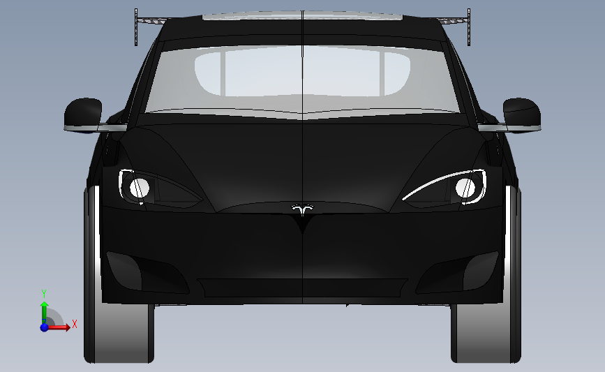 特斯拉电动汽车tesla model S_SOLIDWORKS 2018_模型图纸下载 – 懒石网
