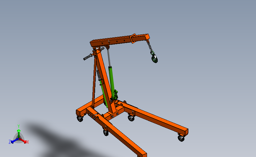 液压绞盘模型SolidWorks