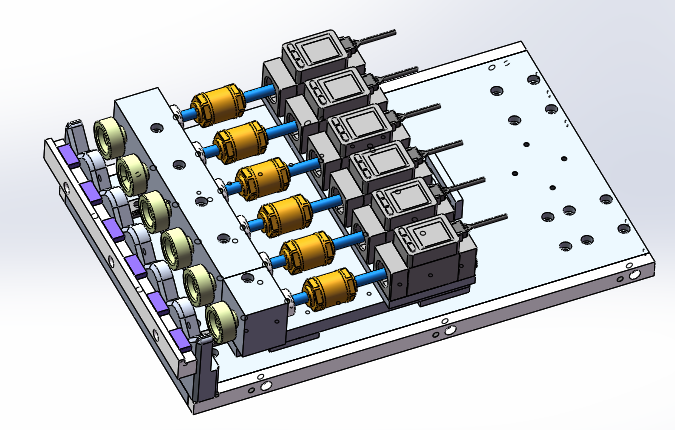 汽车刹车油管流量检测工装