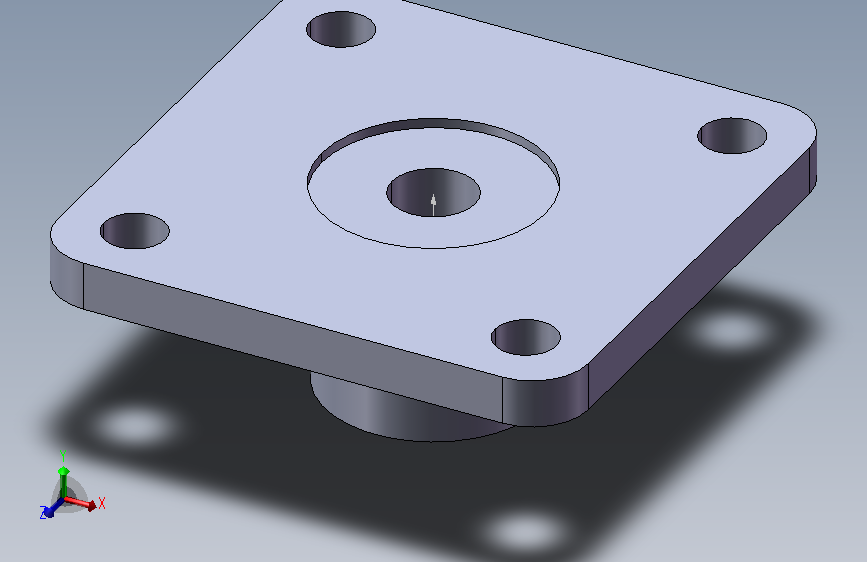 8020-2716_1000lb Plate.sldprt_1 主视图