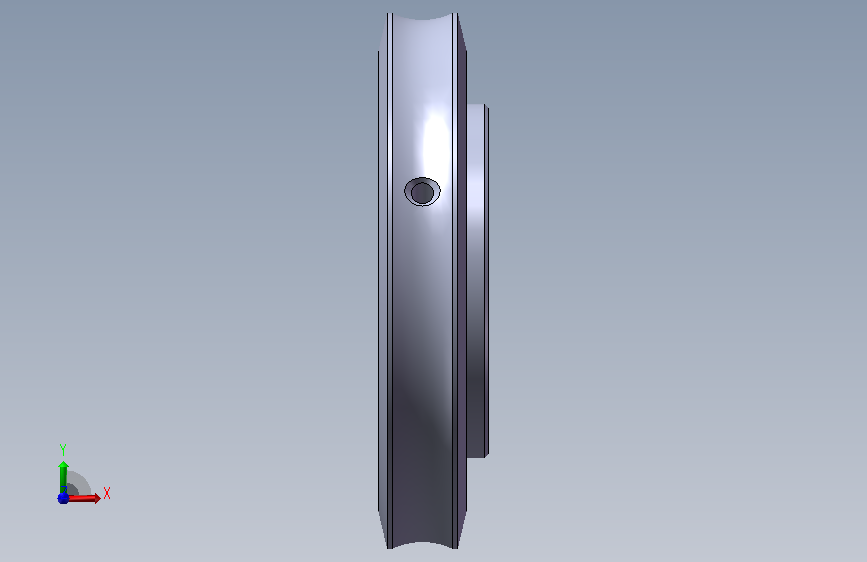 WA220G.02-027蜗轮.SLDPRT 正面视图