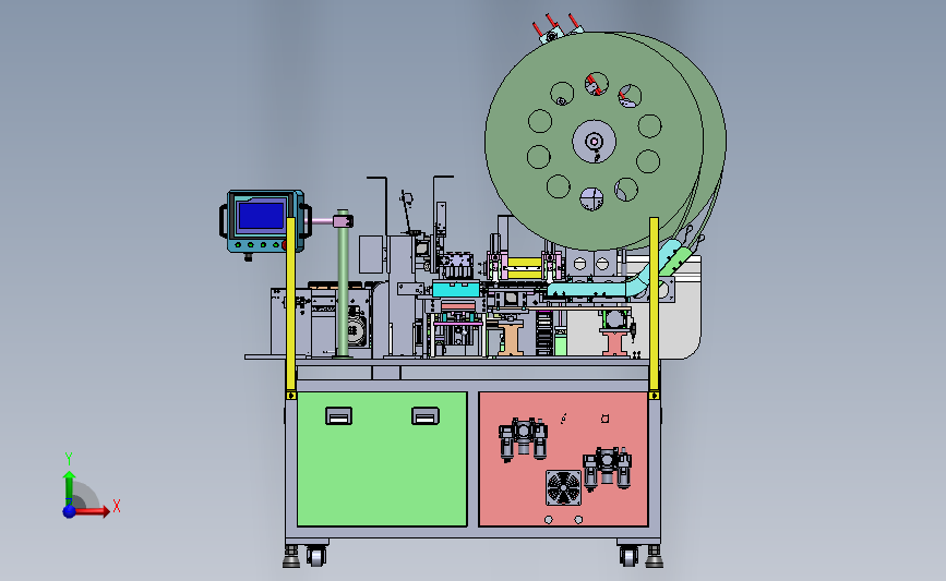 电子产品IM裁切机 正面视图