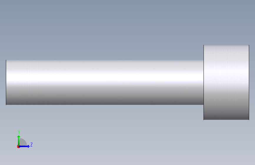 内六角螺钉M8X35.SLDPRT 左侧视图