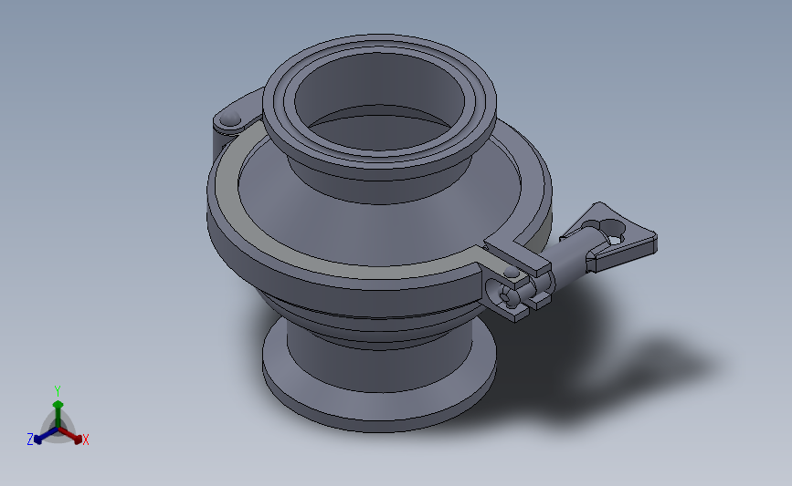 DZHK-02卡箍式止回阀[DZHK-02-DN65]_SOLIDWORKS 2018_模型图纸下载 – 懒石网