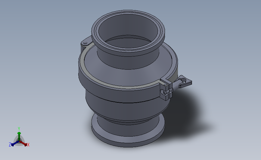 DZHK-02卡箍式止回阀[DZHK-02-DN125]_SOLIDWORKS 2018_模型图纸下载 – 懒石网