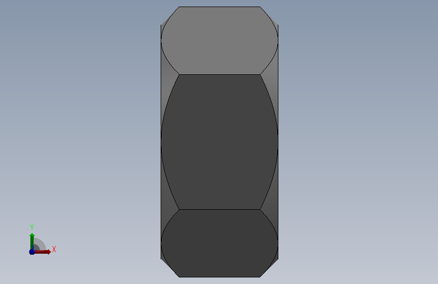 MDJ_16x30___Nut_Rod.sldprt 正面视图