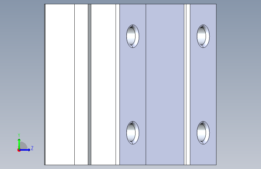 A0010197-LMU8UU线性轴承 pillow block housing 用于 8mm 导杆 左侧视图