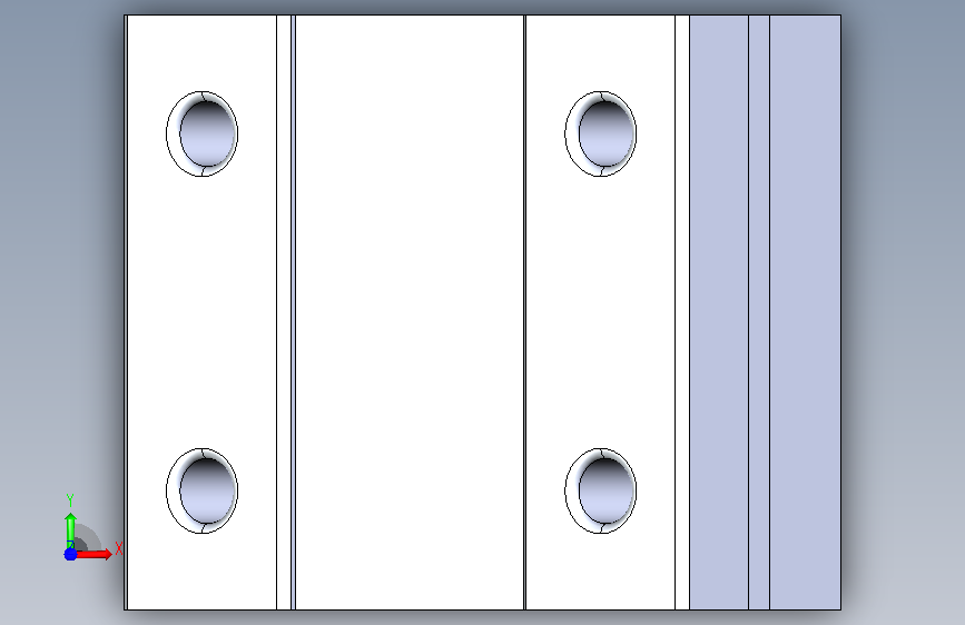 A0010197-LMU8UU线性轴承 pillow block housing 用于 8mm 导杆 正面视图