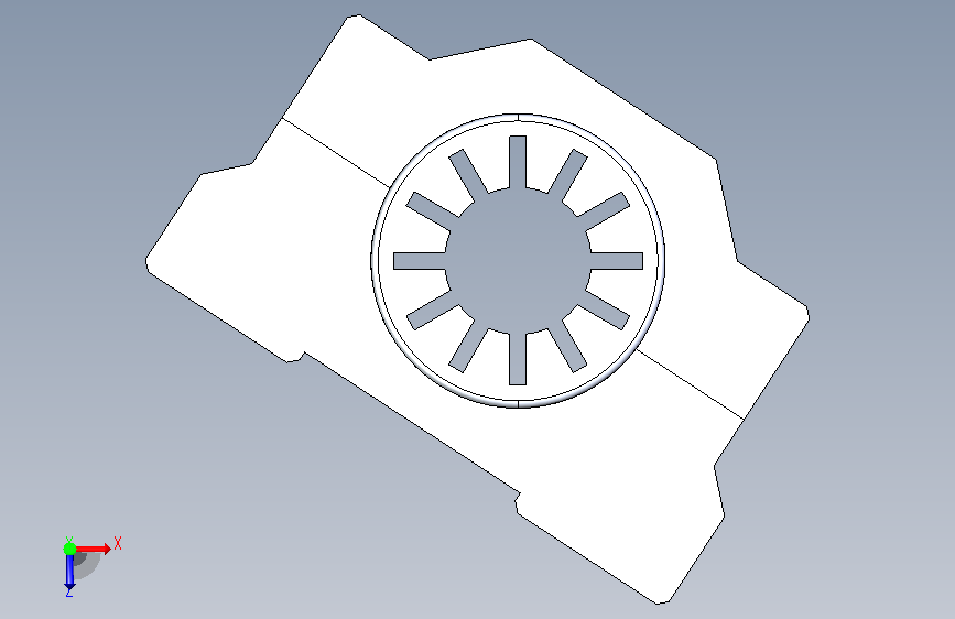 A0010197-LMU8UU线性轴承 pillow block housing 用于 8mm 导杆 俯视图
