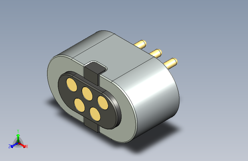 A0010213-HTP-CON-M413F磁性 pogo 5针母连接器